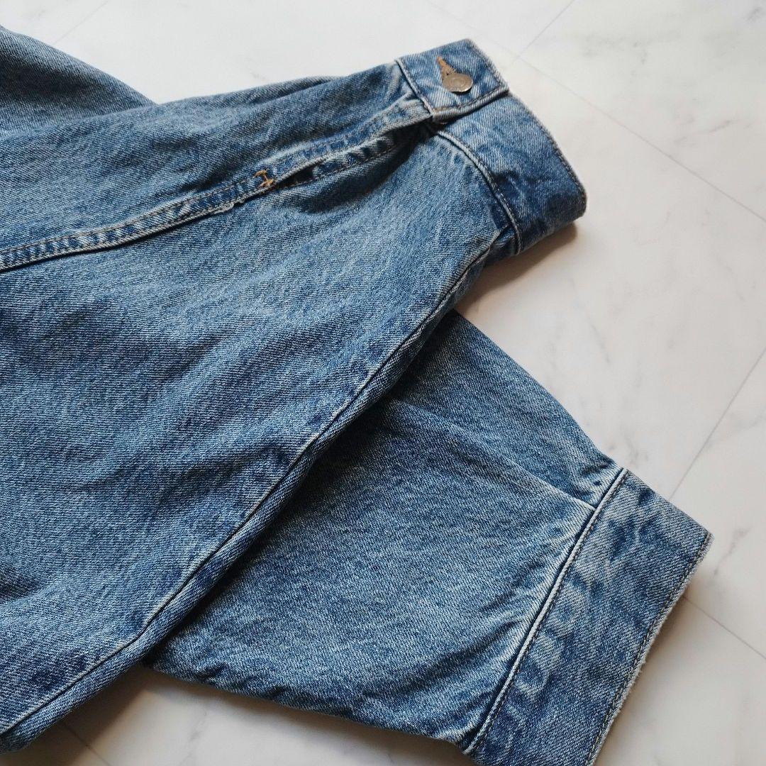 極美品　未使用級　アングリッド　ビックシルエットデニムジャケット　ブルー　25