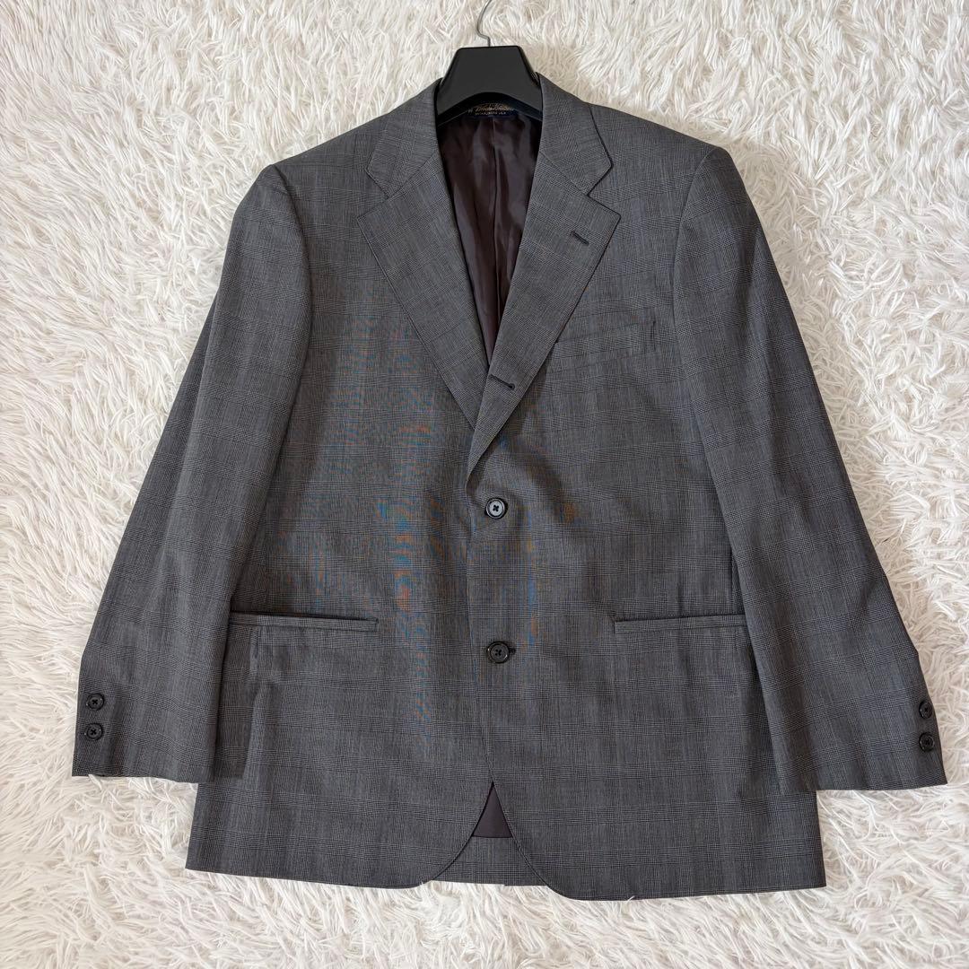 極美品　ブルックスブラザーズ　Madison スーツ　グレンチェック　グレー