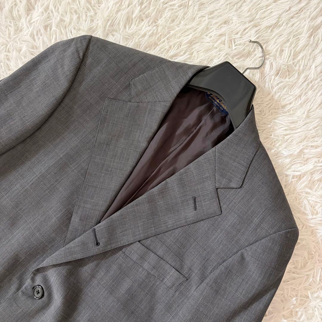 極美品　ブルックスブラザーズ　Madison スーツ　グレンチェック　グレー