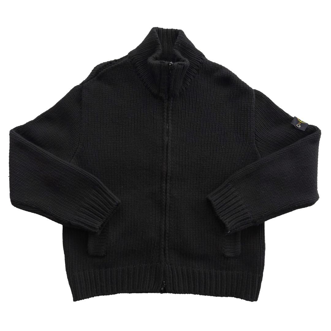 STONE  ニットブルゾン XL ブラック 2003A/W