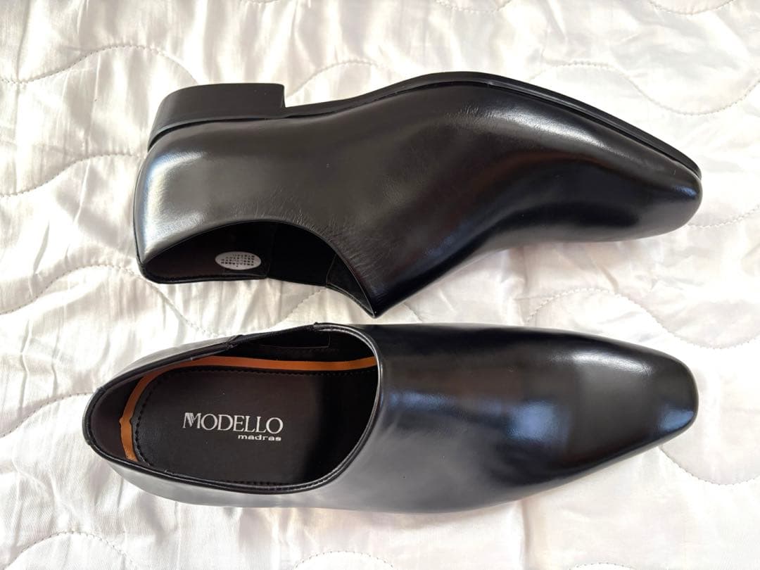 【新品】マドラスモデロ プレーントゥ スリップオン ビジネスシューズ