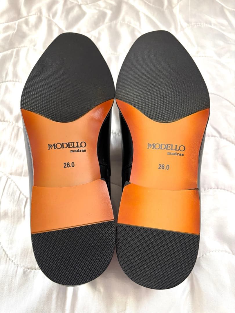 【新品】マドラスモデロ プレーントゥ スリップオン ビジネスシューズ