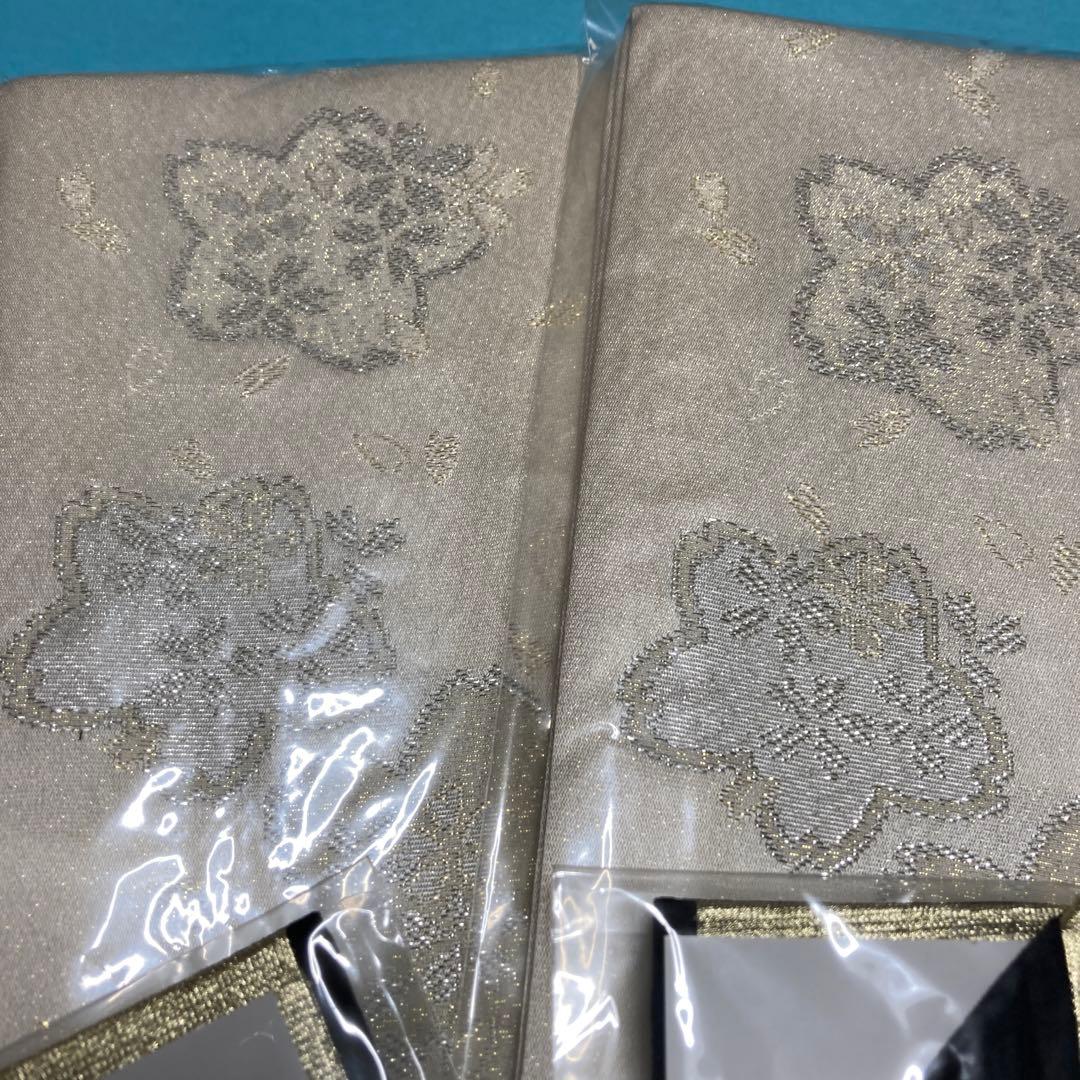 重ね襟　黒✖️金3枚、白✖️金３枚、白ラメ3枚合計9枚セット