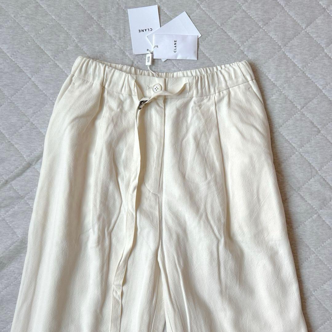 未使用タグ付き　CLANE クラネ　ベルテッドルーズストレートパンツ 1