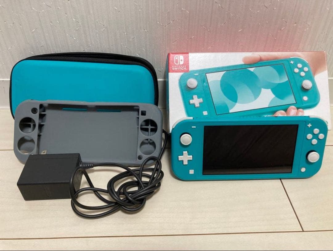 【箱、充電器、ケース付き】Nintendo Switch Light 本体