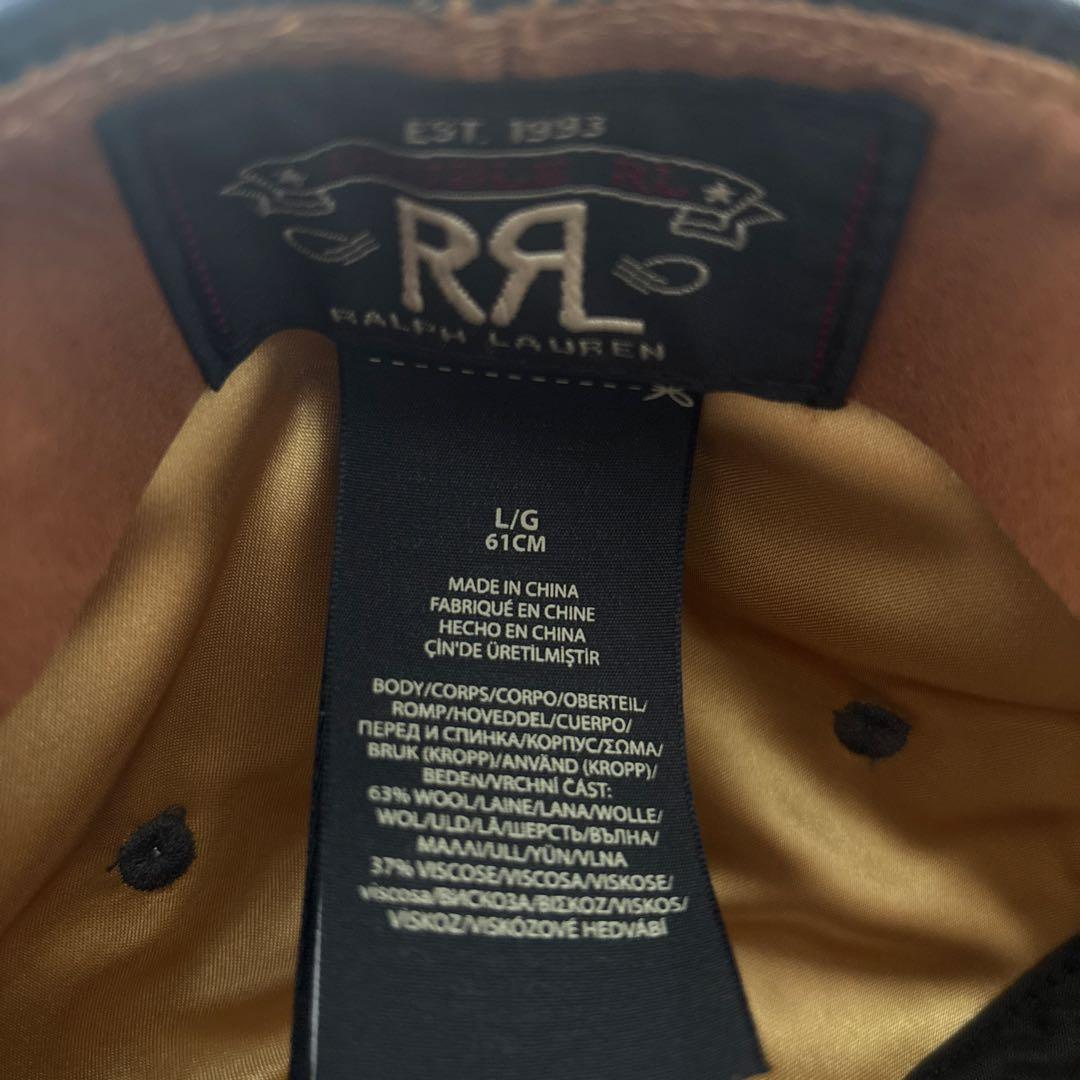 ネイビーキャップ ダブルアールエル刺繍ロゴ