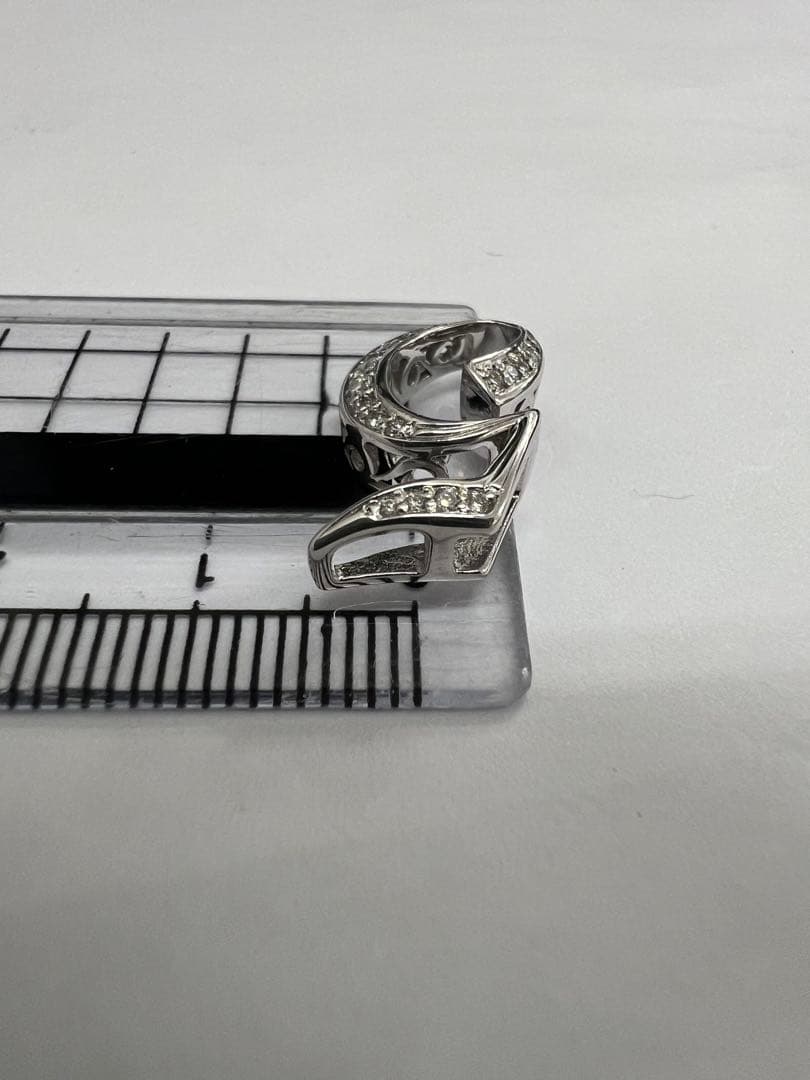 26/美品 ノンブル ゆきざき ユキザキ K18WG ダイヤ ペンダントトップ