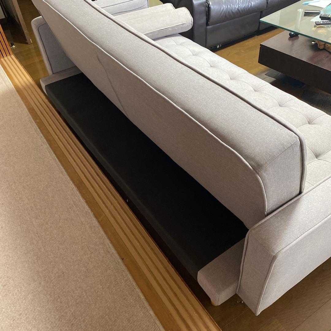 「美品」ニトリソファーベッド3人掛