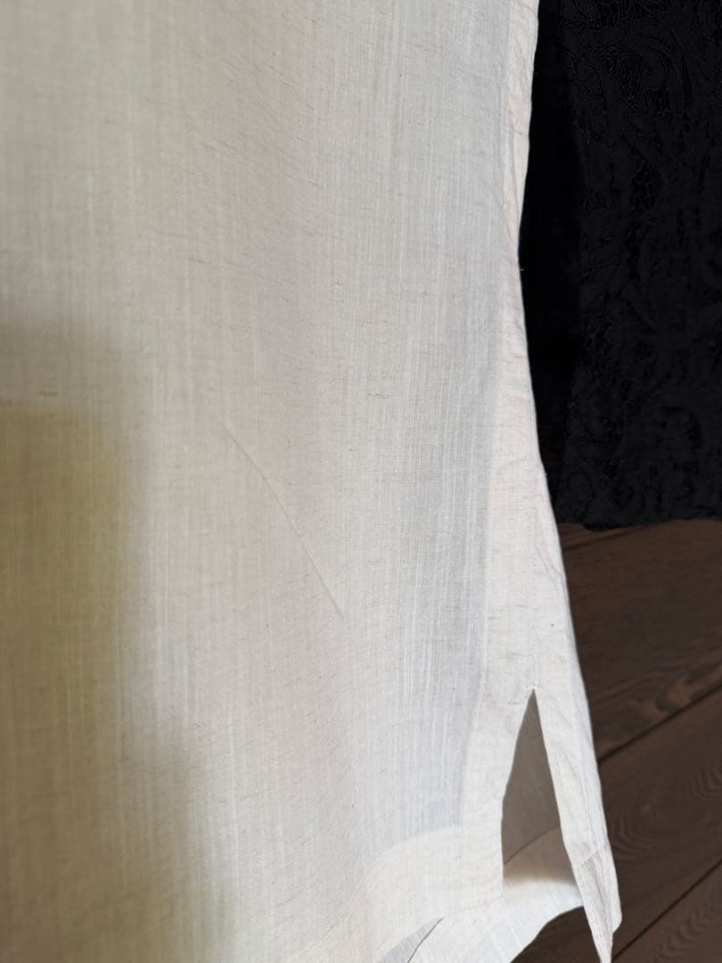 DOUBLEMAISONドゥーブルメゾン レース二部式襦袢 (クロ)