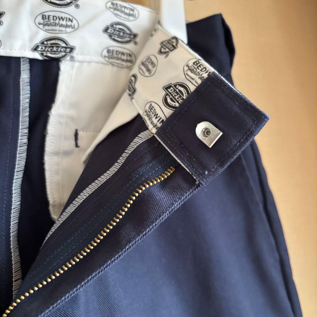 Dickies×BEDWIN ワークパンツ ダークネイビー系