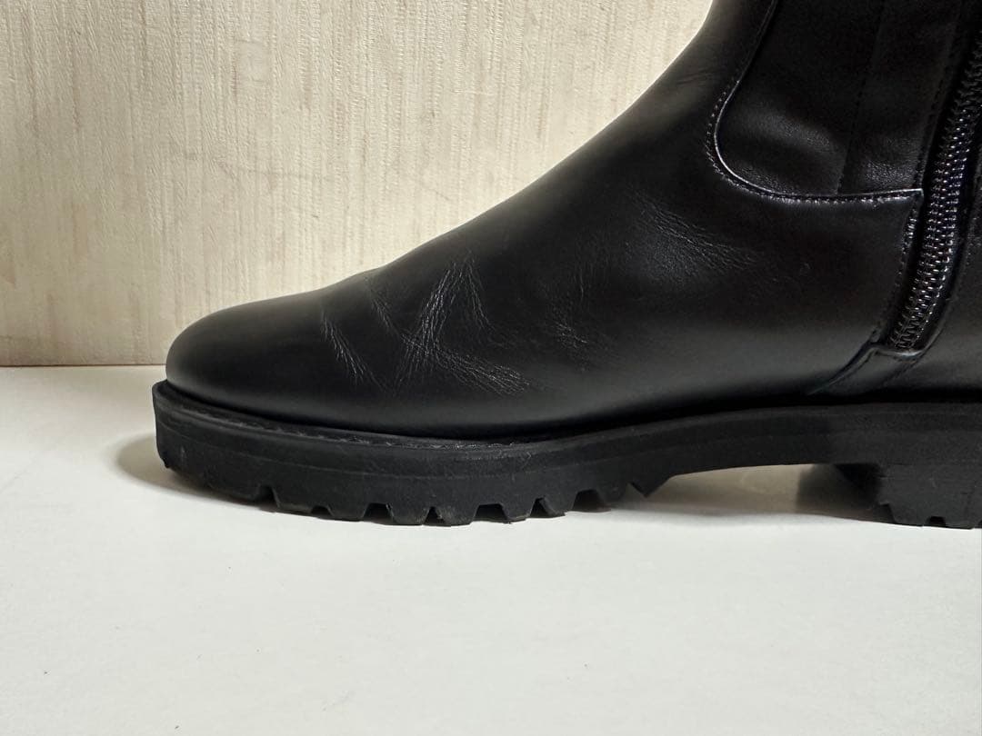 DIANA ロングブーツ レザーブーツ ブラック 黒 24cm