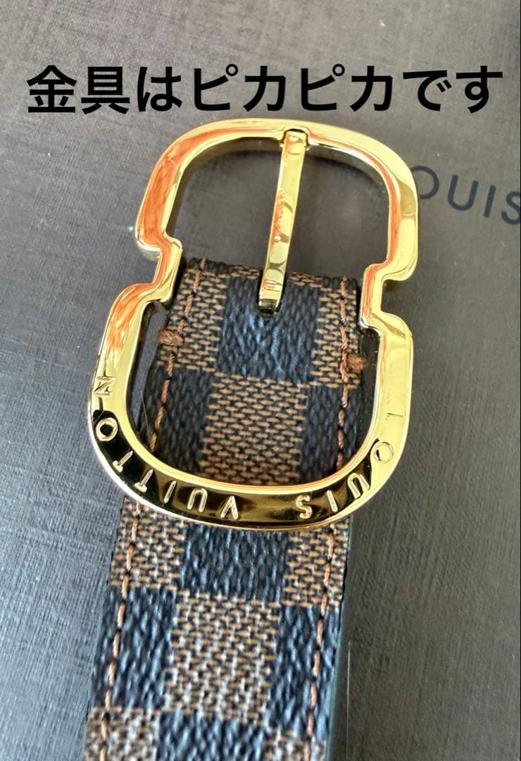 ルイヴィトン　ダミエベルト　サンチュール　新品同様　表記75