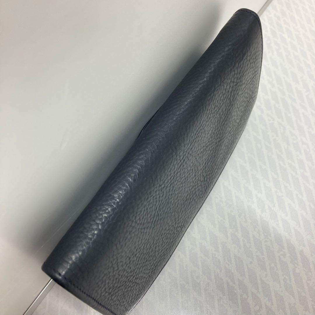 美品　ゲンテン　genten トスカ　ギャルソン　長財布　ネイビー ステッチ