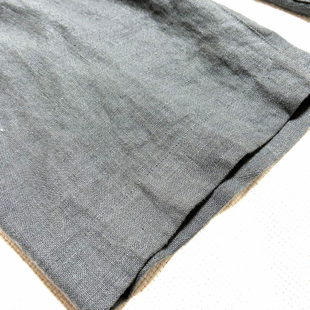 美品 25SS完売 FOLL リネントラウザー グレー 2