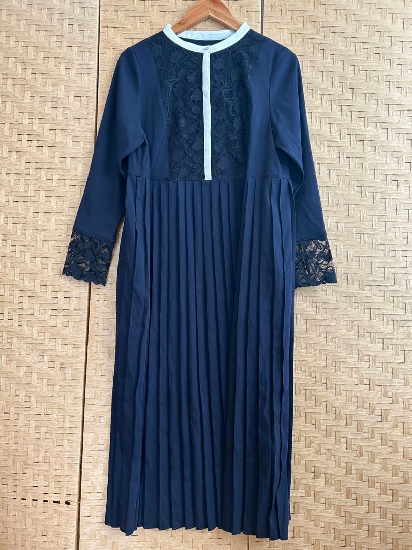 Maison Echelle メゾンエシェル　レースドッキングワンピース　M