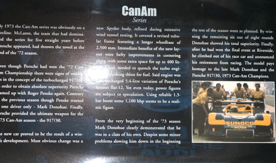 ミニチャンプス製　ポルシェ９１７／３０　１９７３年カンナムチャンピオン　1/18