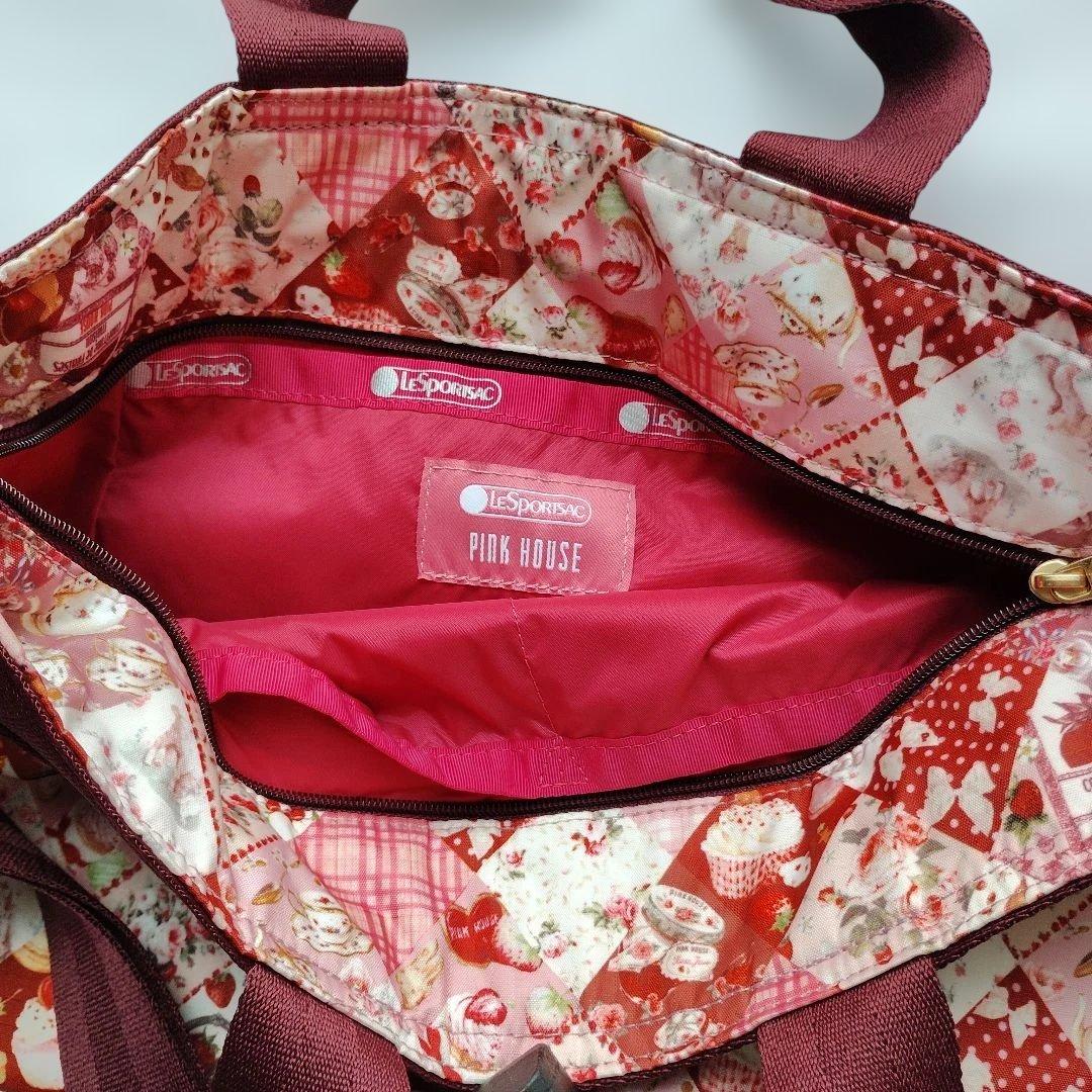 PINK HOUSE　BUCKET TOTE　ダイヤモンドパターン トートバッグ