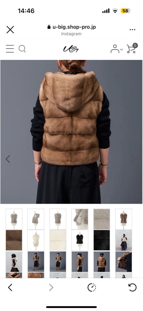 ミンク　フーディー