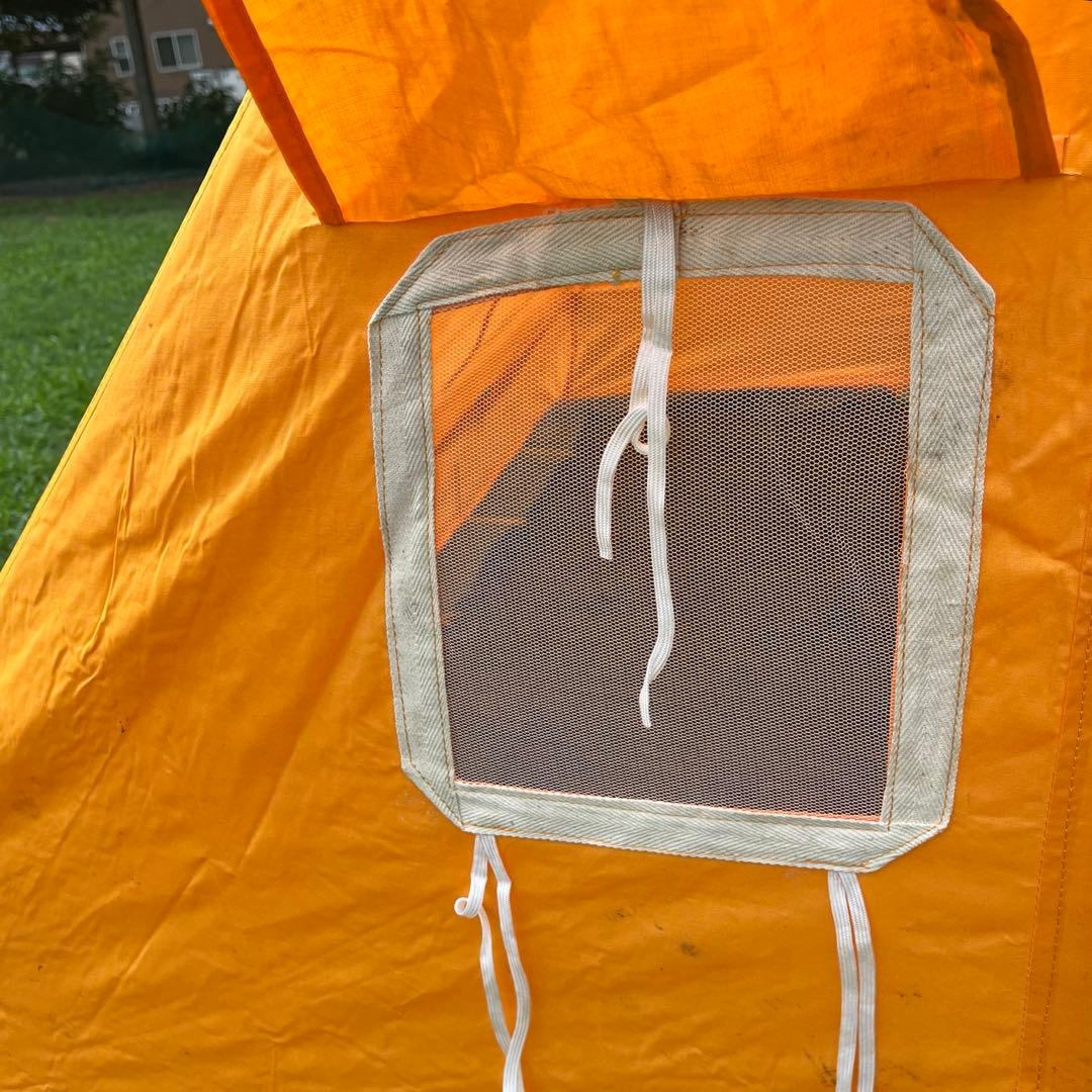 ビンテージ品◾️A型テント ビニロン素材 6人用 ビンテージテント アウトドア