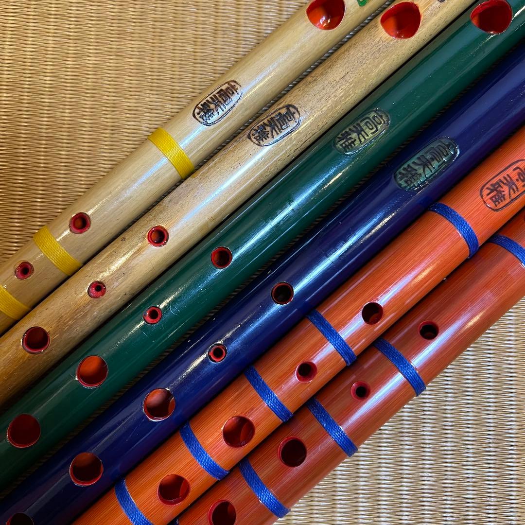 ※本日価格　天雅笛 各種6本まとめ売り（武田天雅作）篠笛 雅楽