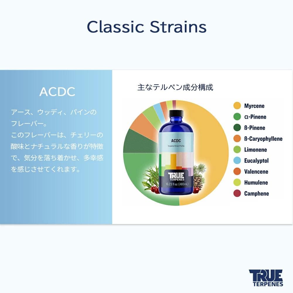 TRUE テルペン CBD CBN CBG アトマイザー 10ml ACDC