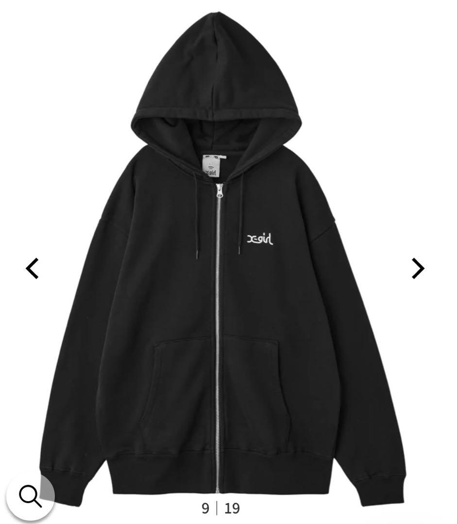 新品　X-girl FACE LOGO SWEATエックスガール　パーカー　xg