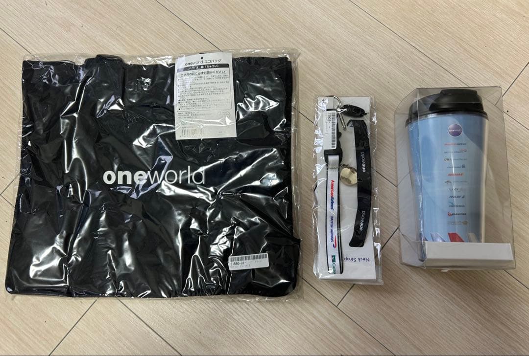 one world ワンワールド エコバッグ・ネックストラップ・タンブラー B