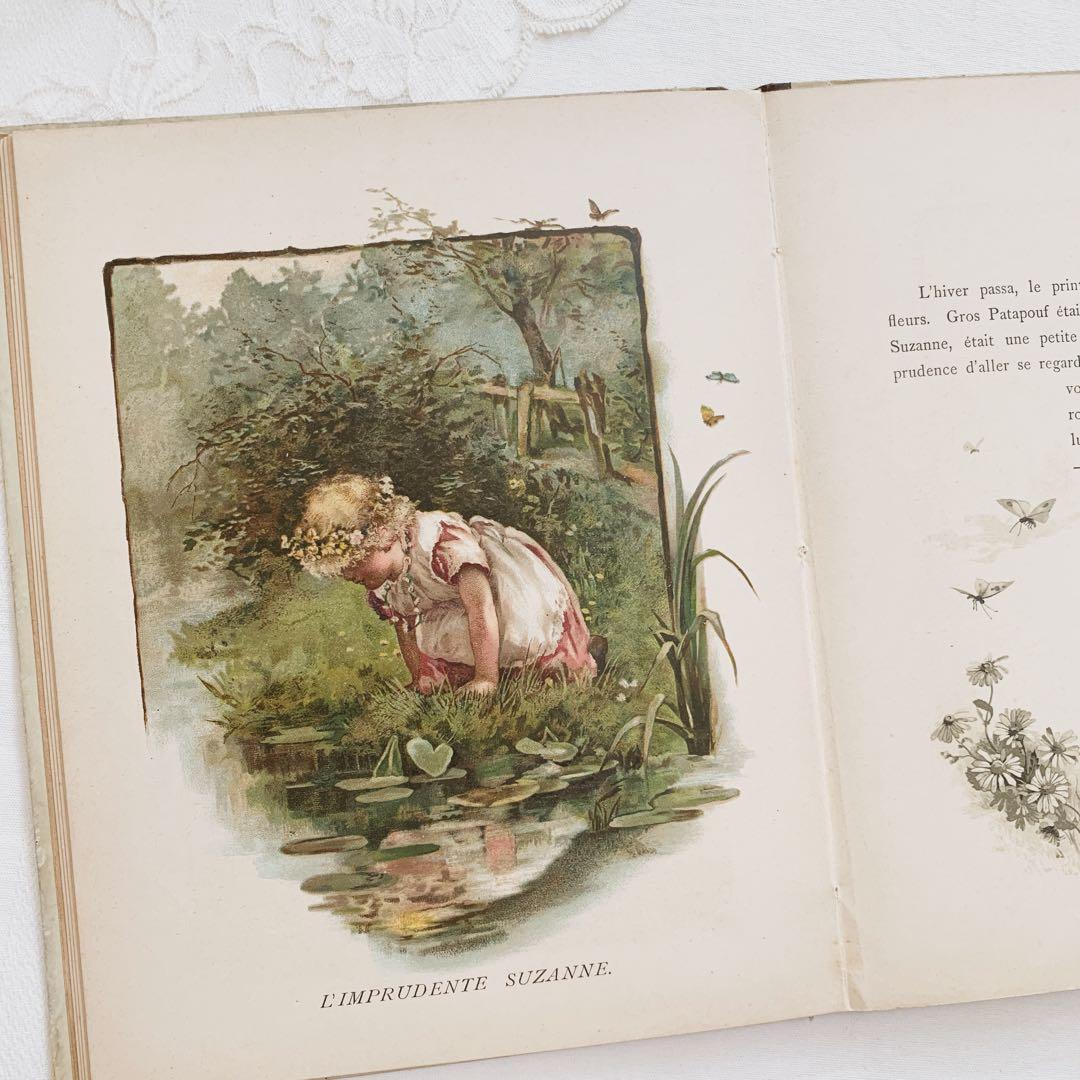 ꙳⋆愛らしい挿絵のフランスアンティーク絵本⋆꙳古書　ビンテージ
