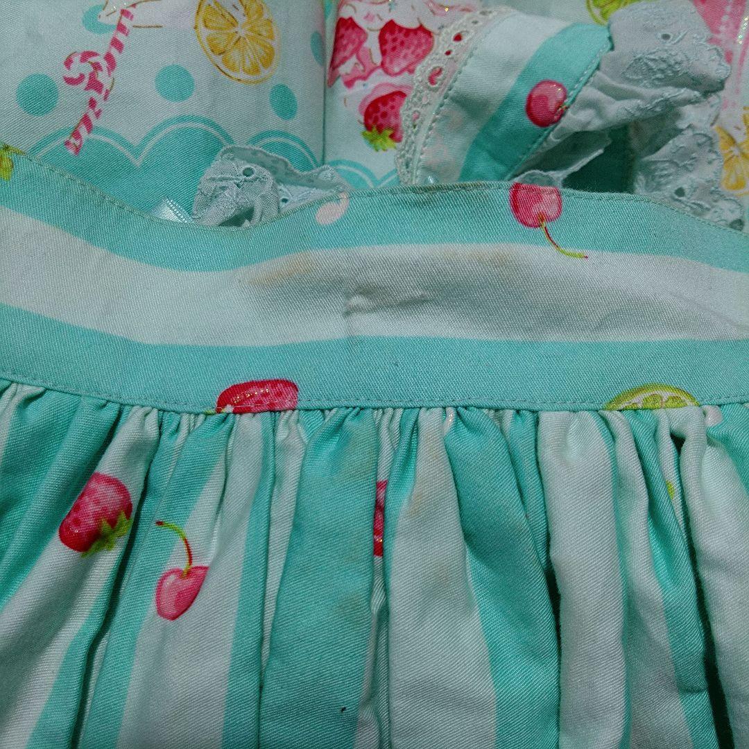 Angelic Pretty♡フルーツパーラー胸当てスカート ♡ミント