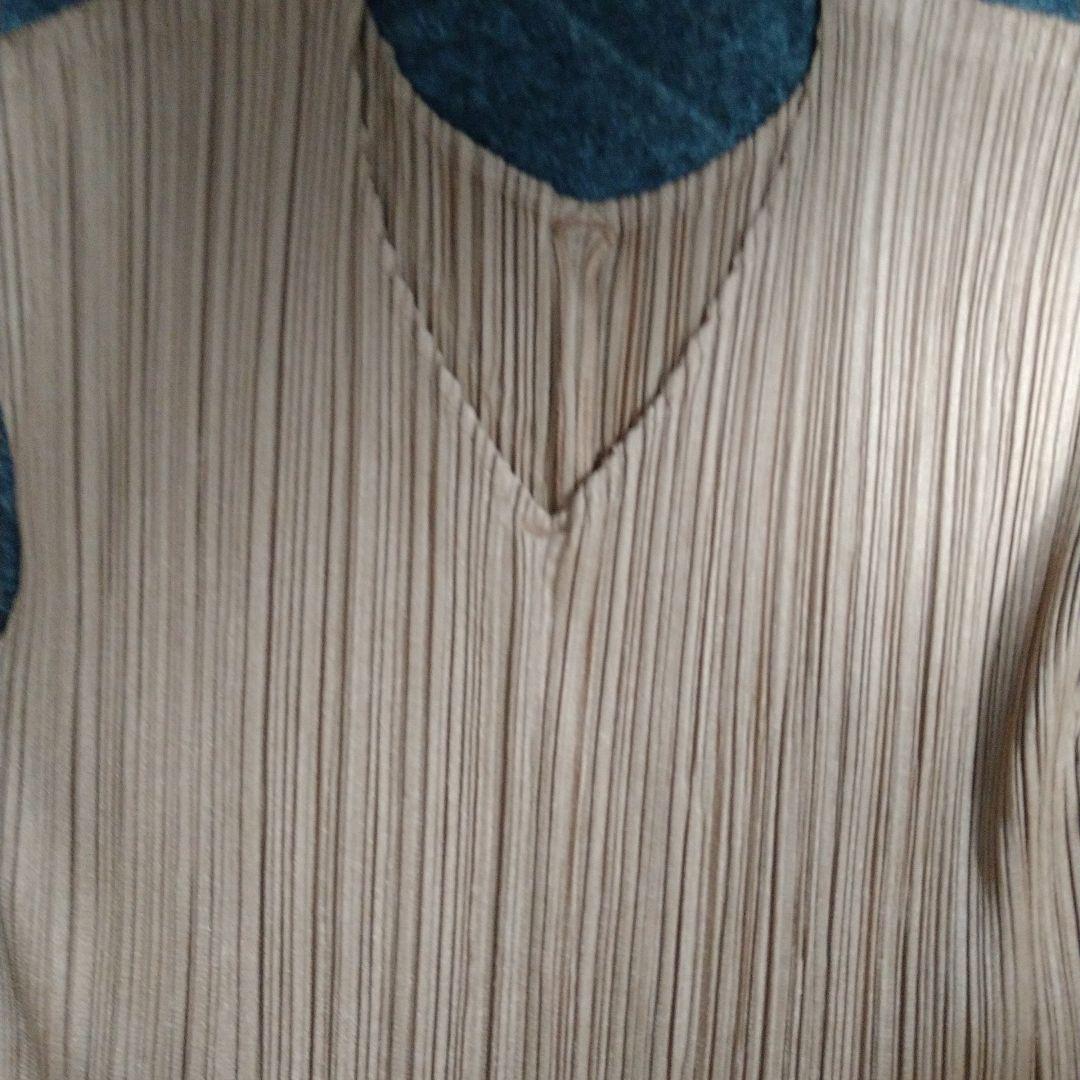 プリーツプリーズキャメルワンピ風チュニックサイズ3