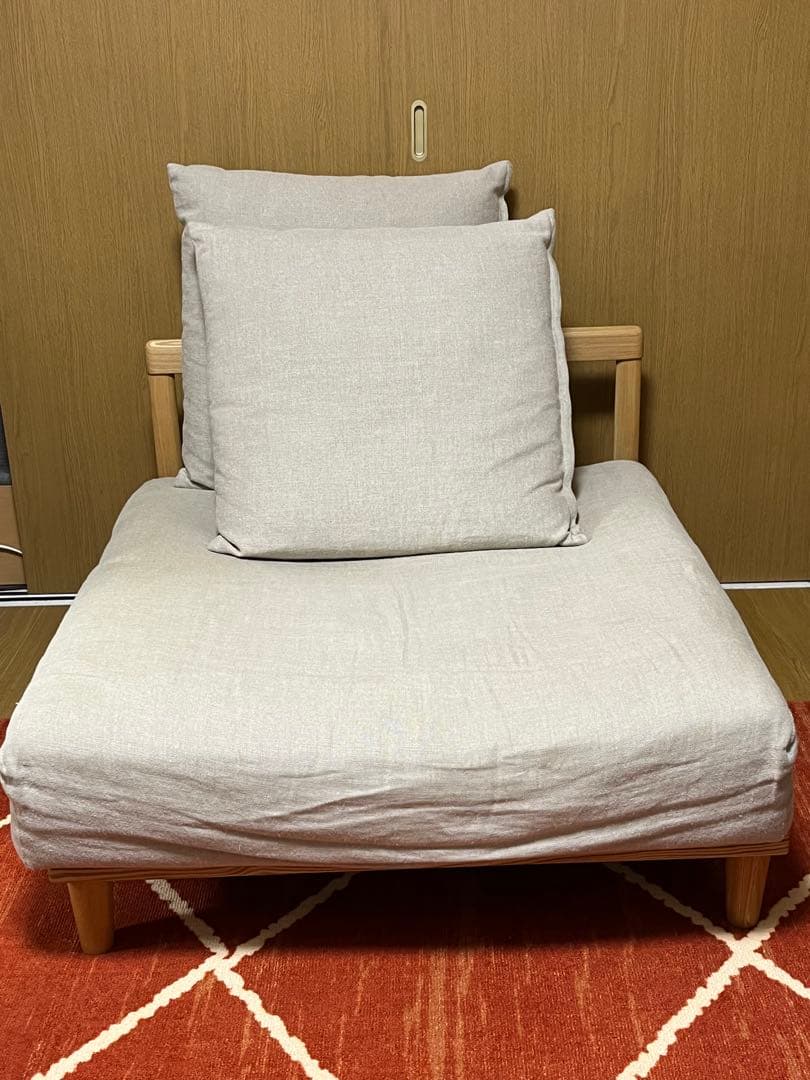 Agra ソファ 1.5人掛け 布張り ナチュラル 北欧