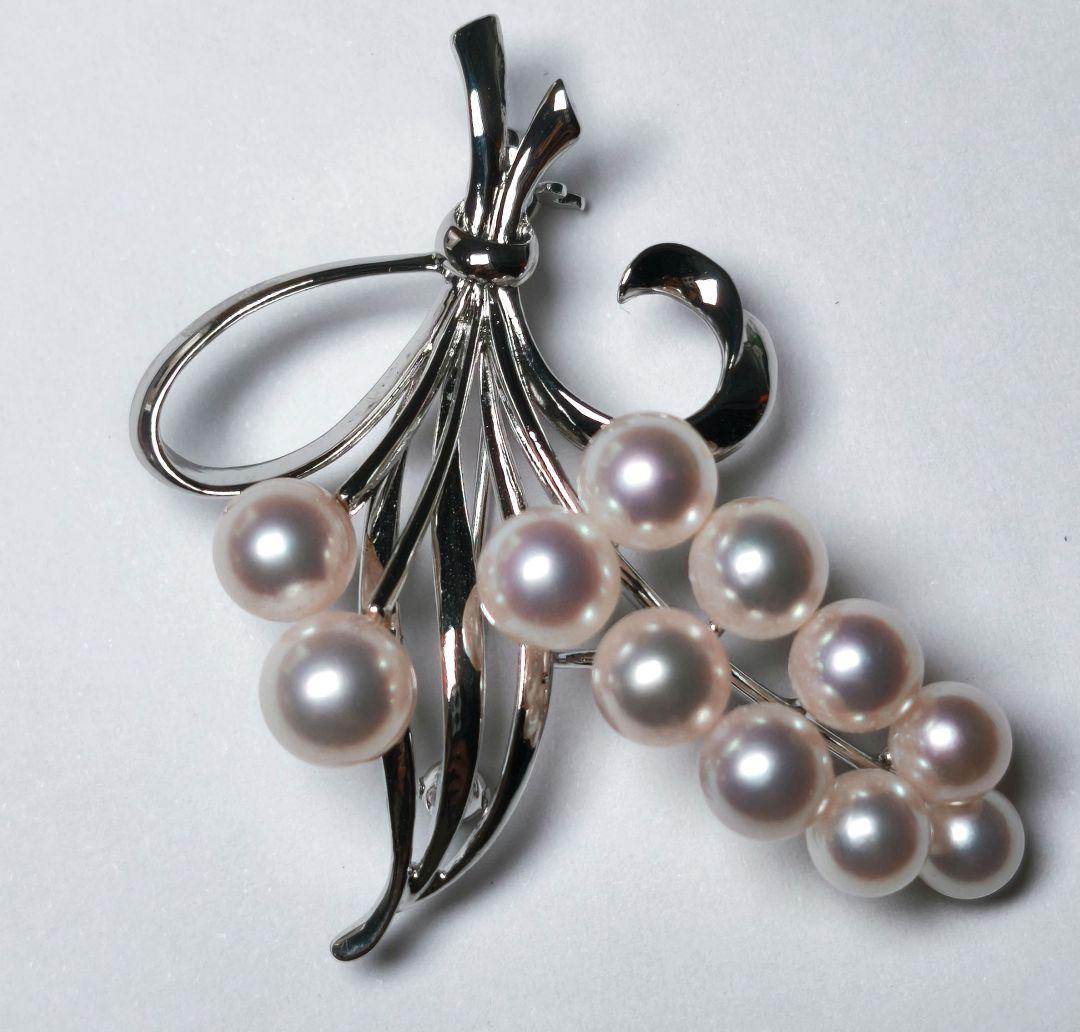 【美品 最高級】ミキモト ブローチ パール 花束 11珠 皇室御用達