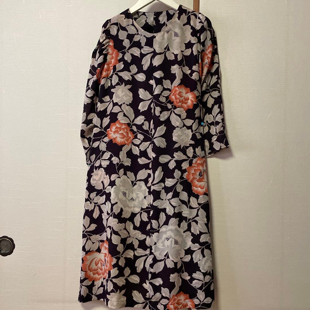 最終　お値下げ　大正ロマン綸子ワンピース