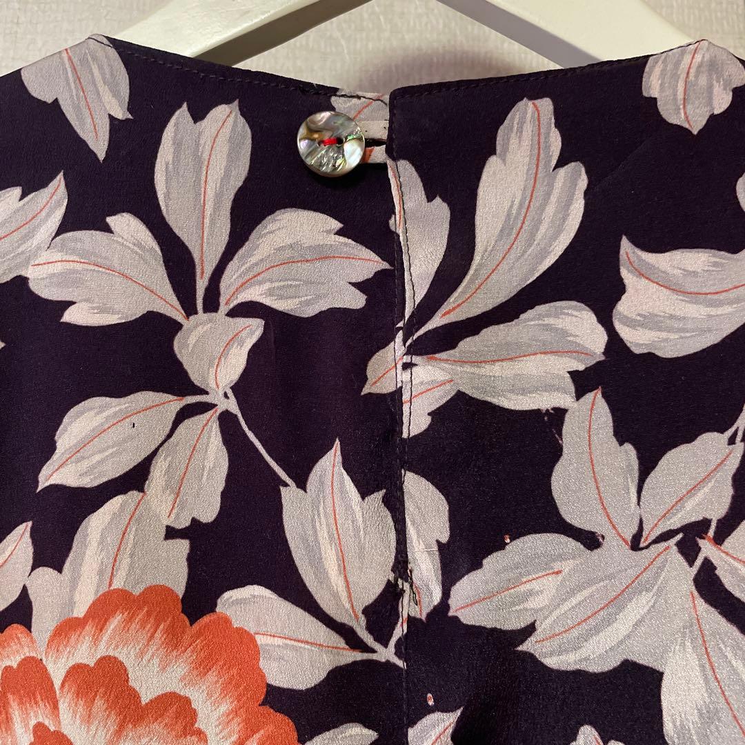 最終　お値下げ　大正ロマン綸子ワンピース