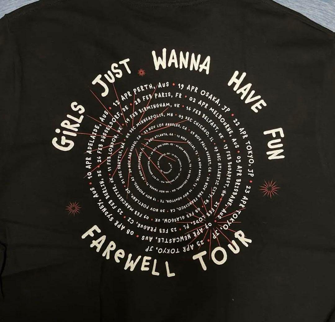 シンディローパー　farewell tour JPN SPIRAL Tシャツ