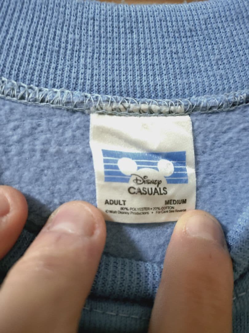 70 Disney ミッキー 白足スウェット M　レア　在原みゆ紀着用