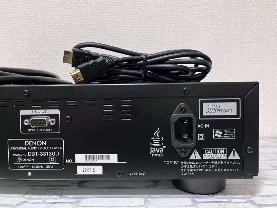 美品　DENON デノン　ユニバーサルプレイヤー　DBT-3313UD