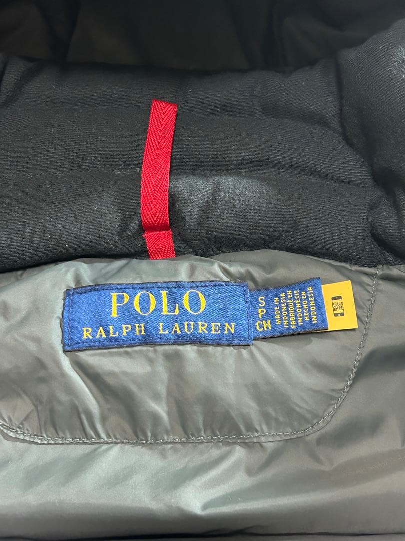 現行タグ POLO RALPH LAUREN ダウンベスト 刺繍ロゴ