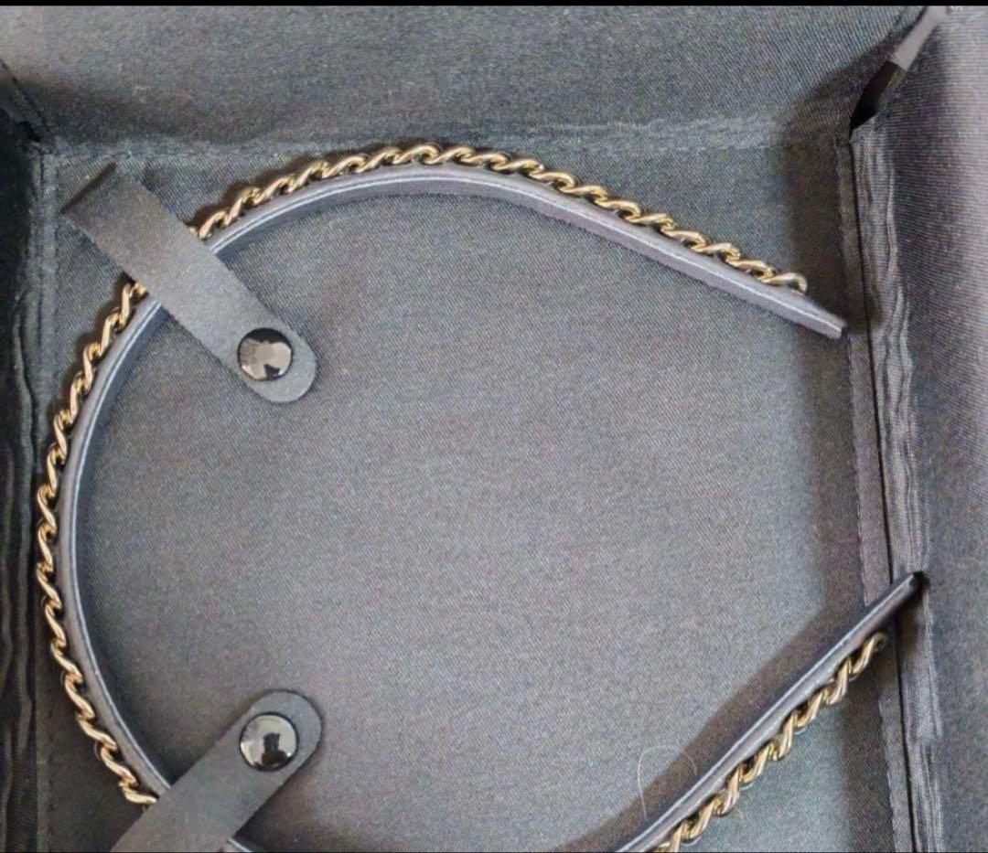 CHANEL ゴールド ブラック ヘアバンド