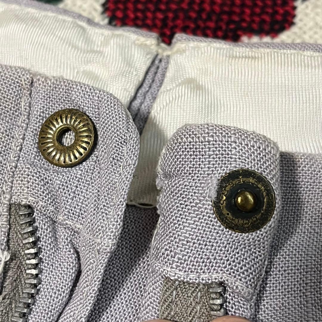 50s ネップ 絣 リネン ヴィンテージ ギャバジン レーヨン 60s ピンク