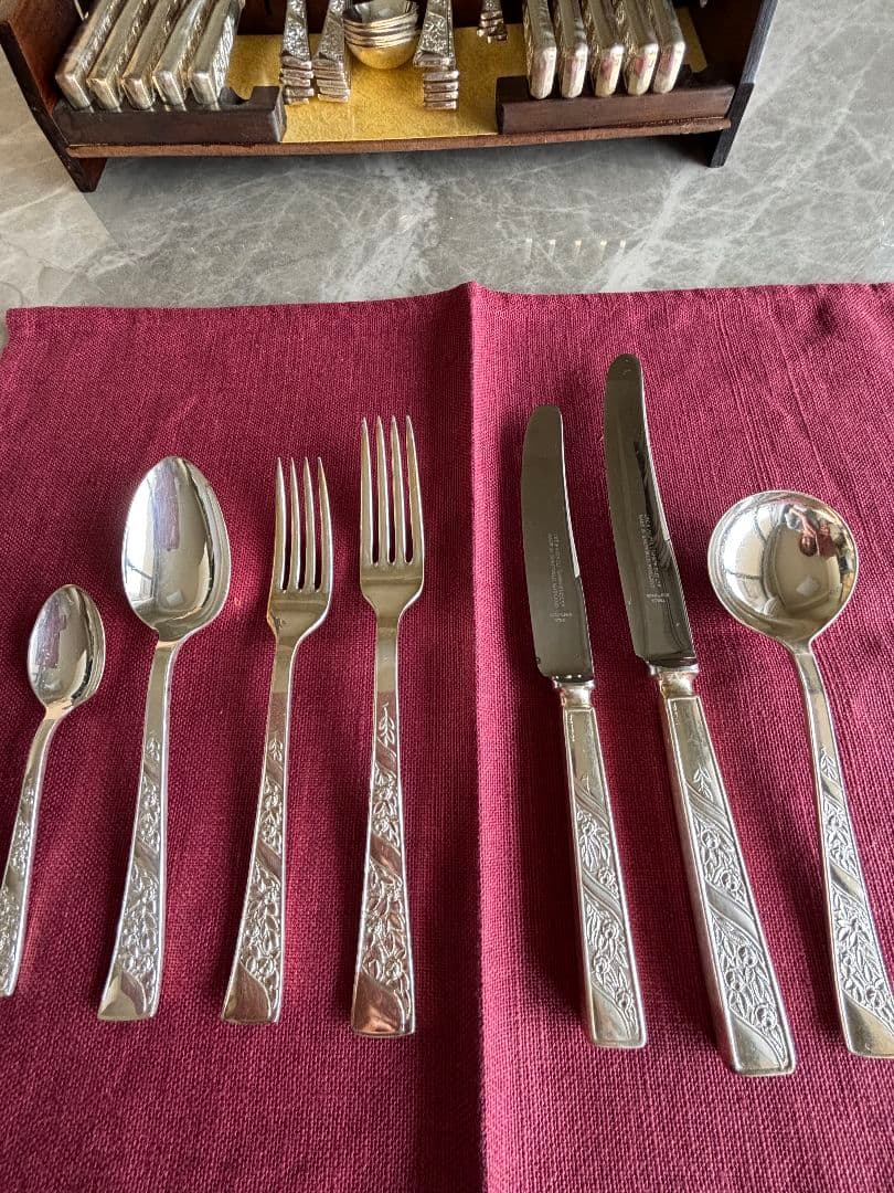 sue &mr.ピクルス　シェフィールド製 アンティーク カトラリーセット