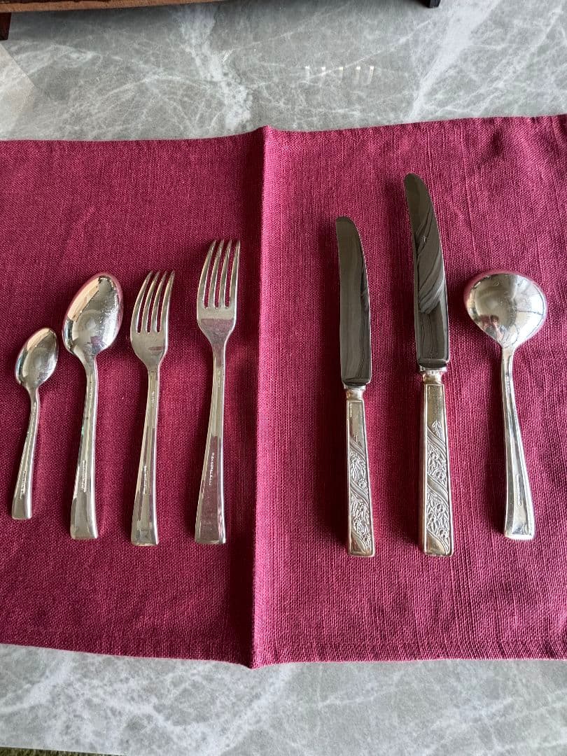 sue &mr.ピクルス　シェフィールド製 アンティーク カトラリーセット