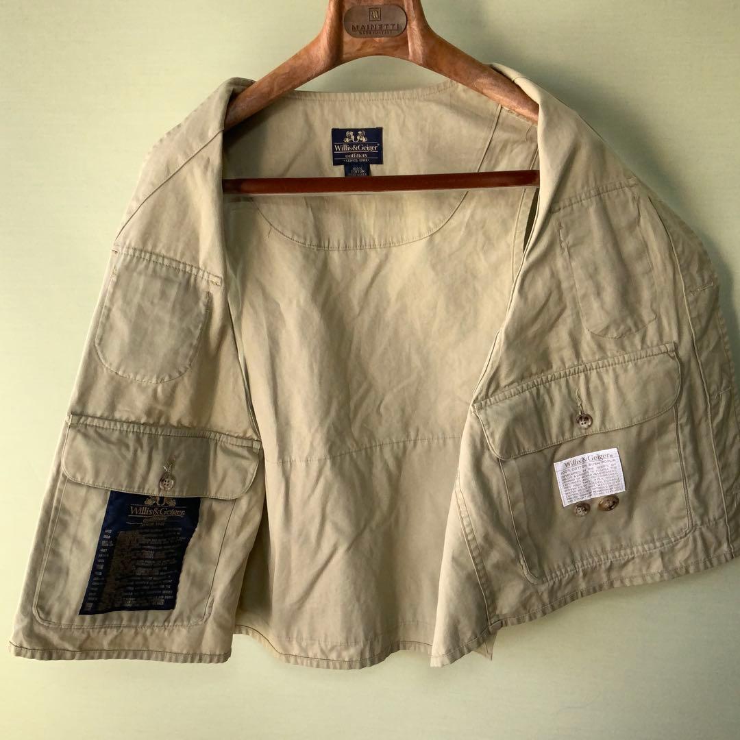 米国製 Willis& ウィリス＆ガイガー コットンベストMカーキ