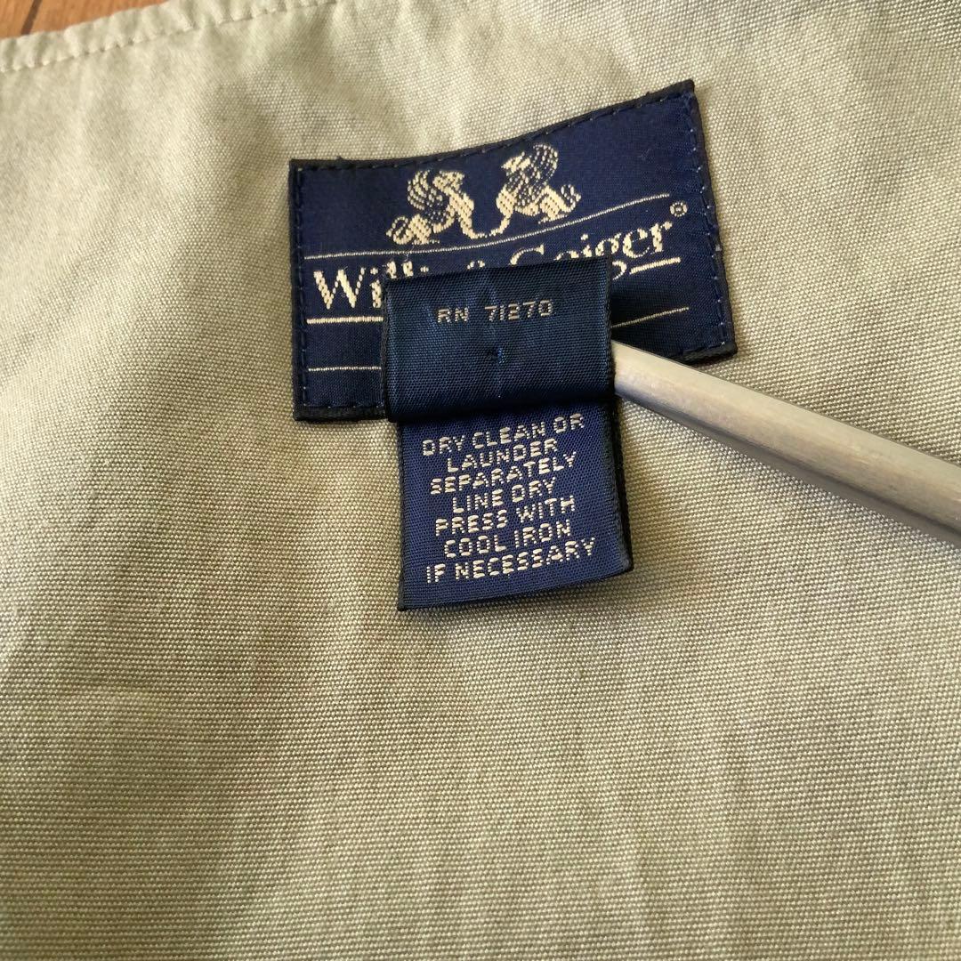 米国製 Willis& ウィリス＆ガイガー コットンベストMカーキ