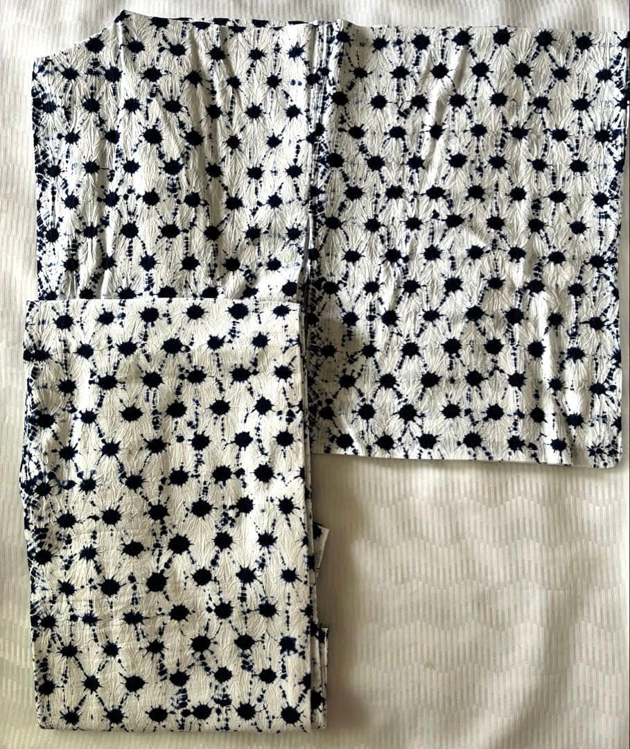 有松絞り　浴衣　日の出絞り