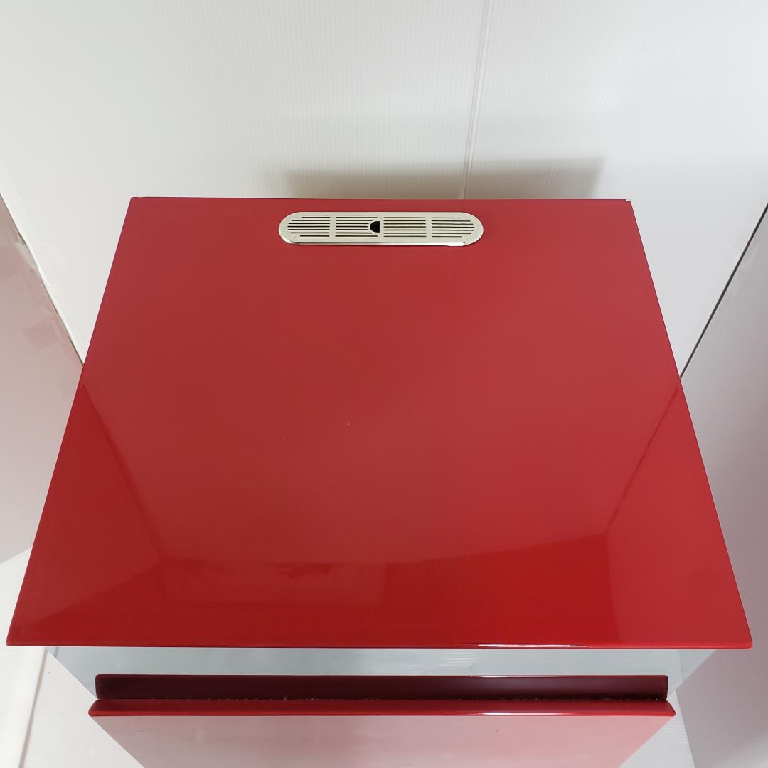 レトロ　赤色　キャビネット　レンジ台　テレビ台