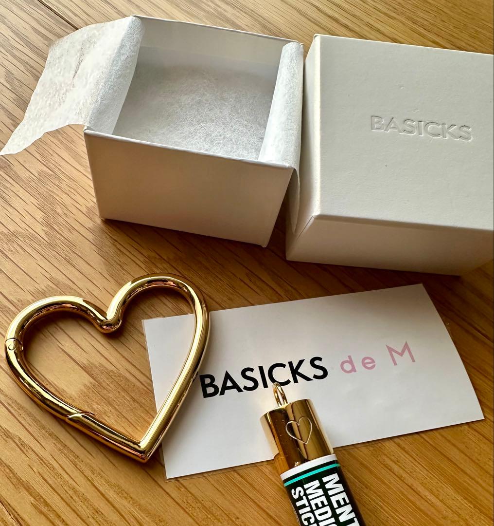 BASICS⭐︎GOLD PLATING HEART CARABINER