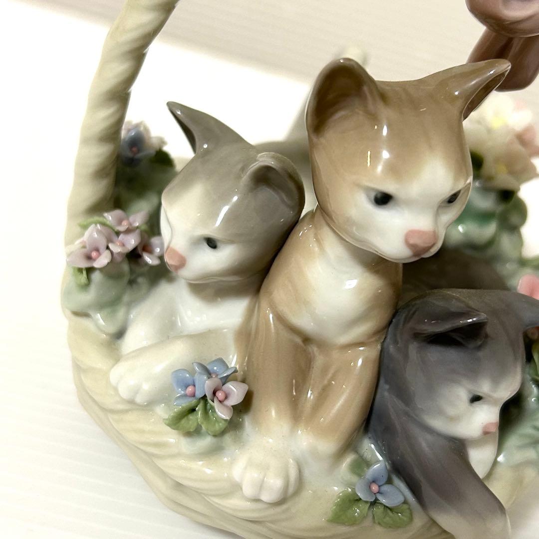 【廃盤品】LLADRÓ リヤドロ 三つ子の仔猫 三つ子の子猫