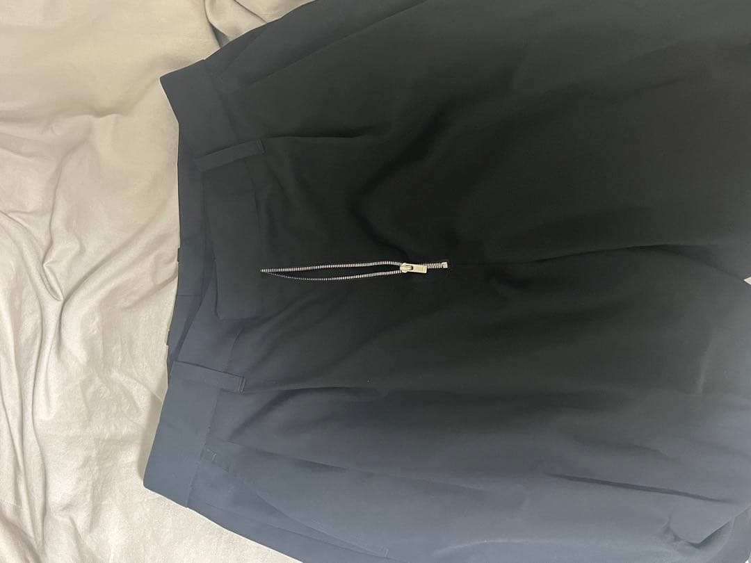 パンツ 22ss EX wide taperede bare zip trousers