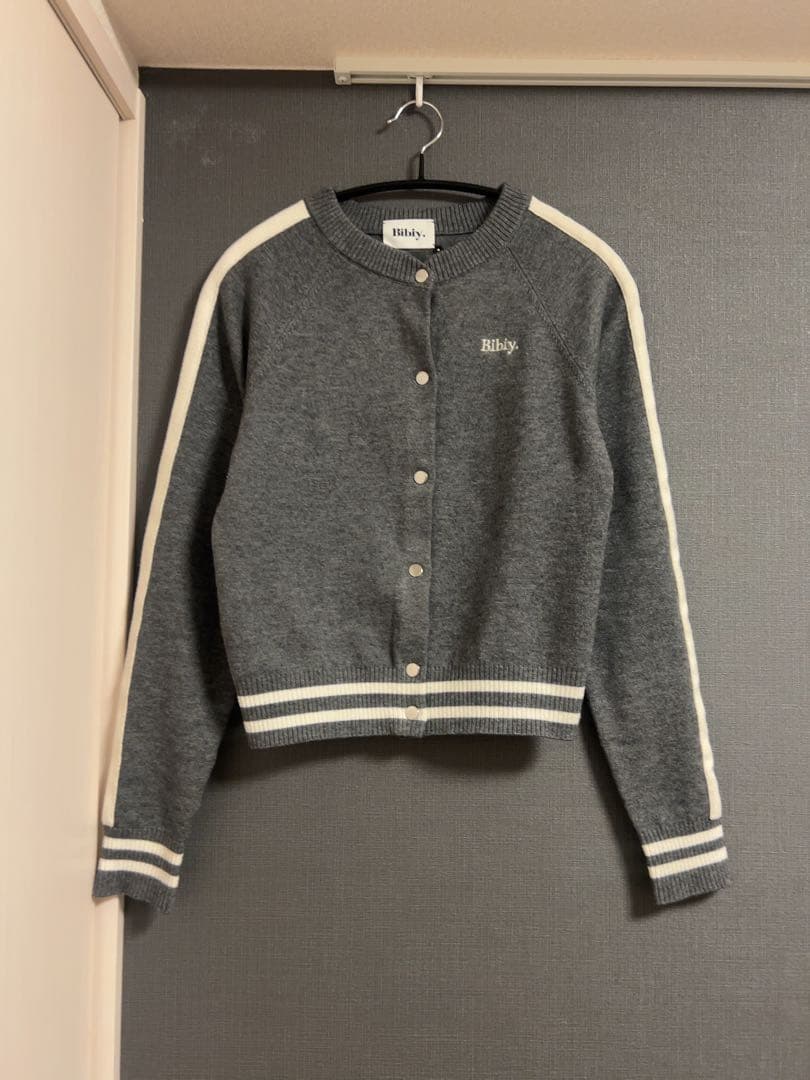 BIBIY. TRACK CARDIGAN グレー